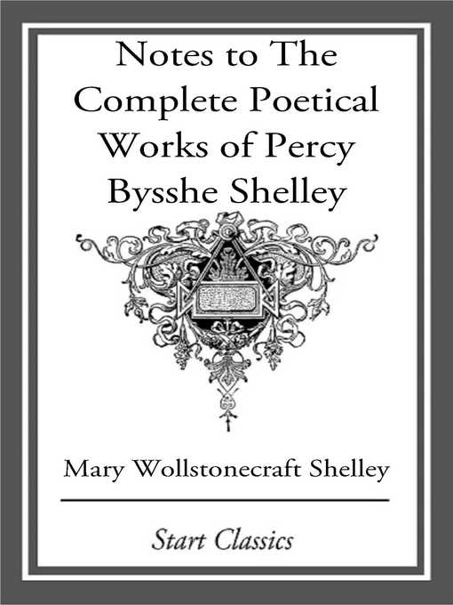 Title details for Notes to the Complete Poetical Works of Percy Bysshe Shelley by Mary Wollstonecraft Shelley - Available